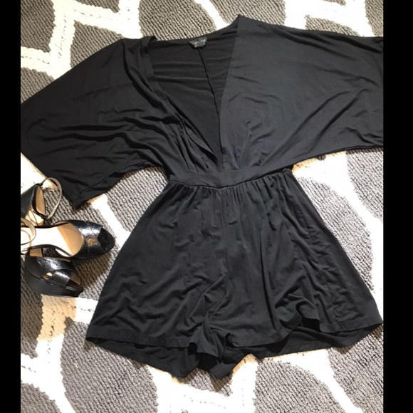Topshop Pants - Topshop Black Romper